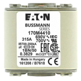 Быстродействующий предохранитель Cooper Bussmann 170M4438, 1250V 160.0A, AR 1BKN/80