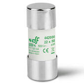 Предохранитель DF Electric 100A, цилиндрический 22x58 мм, aM, 500VAC