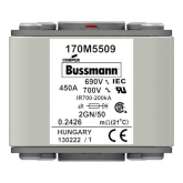 Быстродействующий предохранитель Cooper Bussmann 170M5509, 690V 450.0A, AR 2GN/50