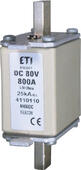 ETI Предохранитель NH-00 80V DC 250A (с бойком) (арт.4110102)