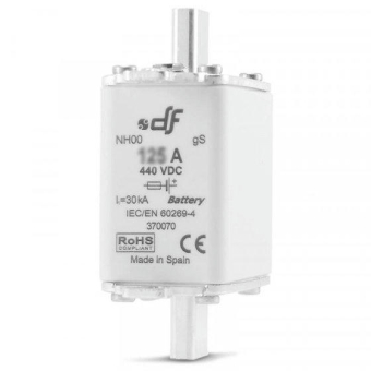 Предохранитель быстродействующий 125A, NH00, gS, 440VDC