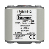 Быстродействующий предохранитель Cooper Bussmann 170M4511, 690V 350.0A, AR 1GN/50