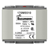 Быстродействующий предохранитель Cooper Bussmann 170M5510, 690V 500.0A, AR 2GN/50