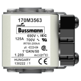 Быстродействующий предохранитель Cooper Bussmann 170M3563, 690V 125.0A, AR 1*GKN/50