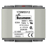 Быстродействующий предохранитель Cooper Bussmann 170M5512, 690V 630.0A, AR 2GN/50