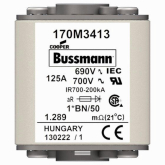 Быстродействующий предохранитель Cooper Bussmann 170M3419, 690V 400.0A, AR 1*BN/50