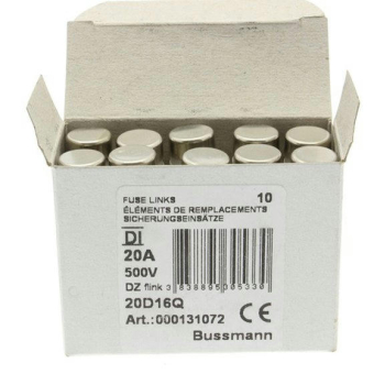 20D16Q предохранитель Bussmann 500VAC 20.0A, Quick-Acting