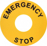 ETI Кольцо EALP с надписью "Emergency/Stop" (d=22/60мм) (арт.4771544)