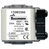 Быстродействующий предохранитель Cooper Bussmann 170M3566, 690V 250.0A, AR 1*GKN/50