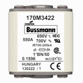 Быстродействующий предохранитель Cooper Bussmann 170M3422, 690V 550.0A, AR 1*BN/50