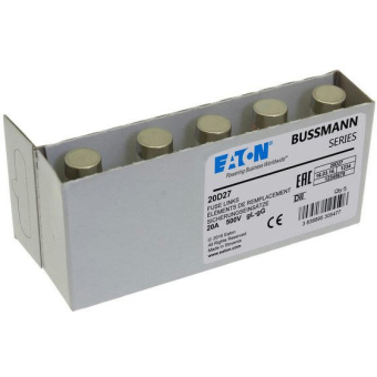 20D27 предохранитель Bussmann 500VAC 20.0A, GG