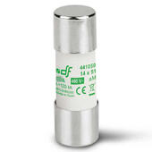 Предохранитель DF Electric 2A, цилиндрический 14x51 мм, aM, 690VAC Предохранитель DF Electric 2A, цилиндрический 14x51 мм, aM, 690VAC