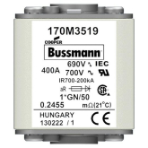 Быстродействующий предохранитель Cooper Bussmann 170M3519, 690V 400.0A, AR