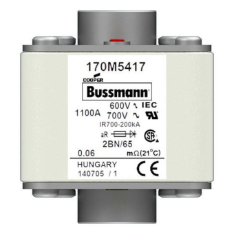 Быстродействующий предохранитель Cooper Bussmann 170M5417, 600V 1100.0A, AR