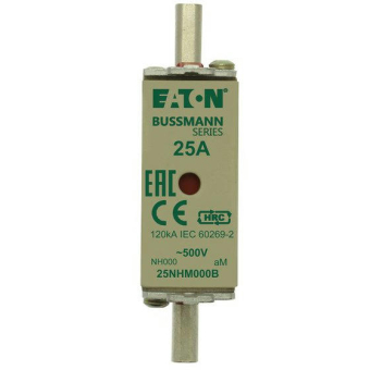 25NHM000B предохранитель Bussmann 500VAC 25.0A, AM плавкая вставка